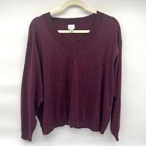 A New Day Target, Red V Neck Sweater, XXL